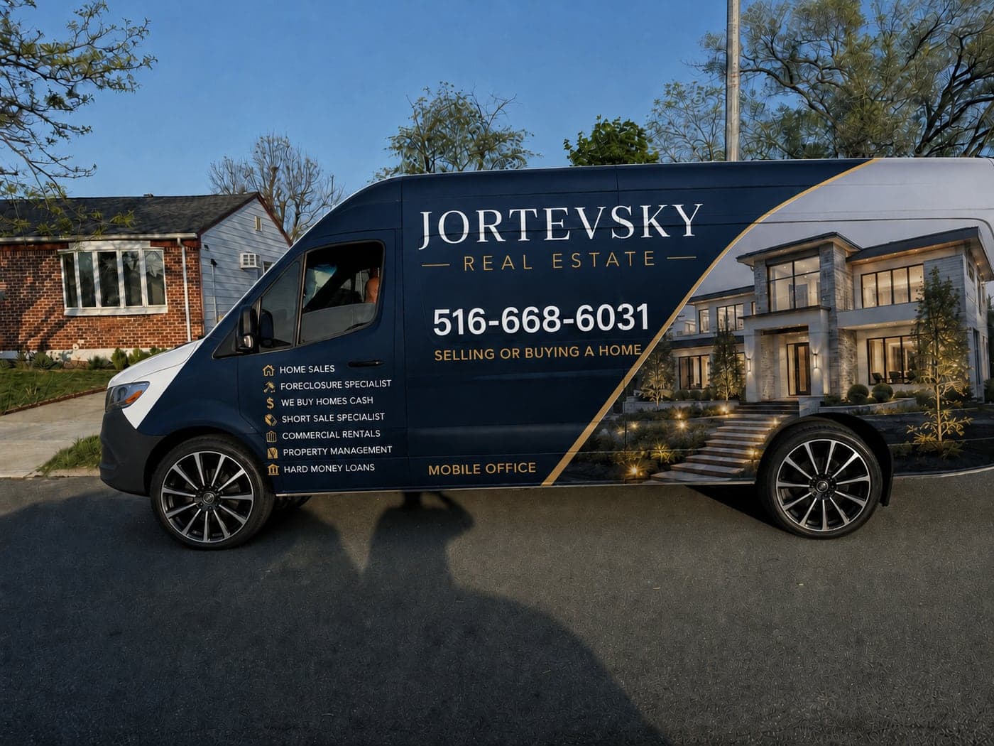 The Jortevsky Real Estate Firm mobile office van